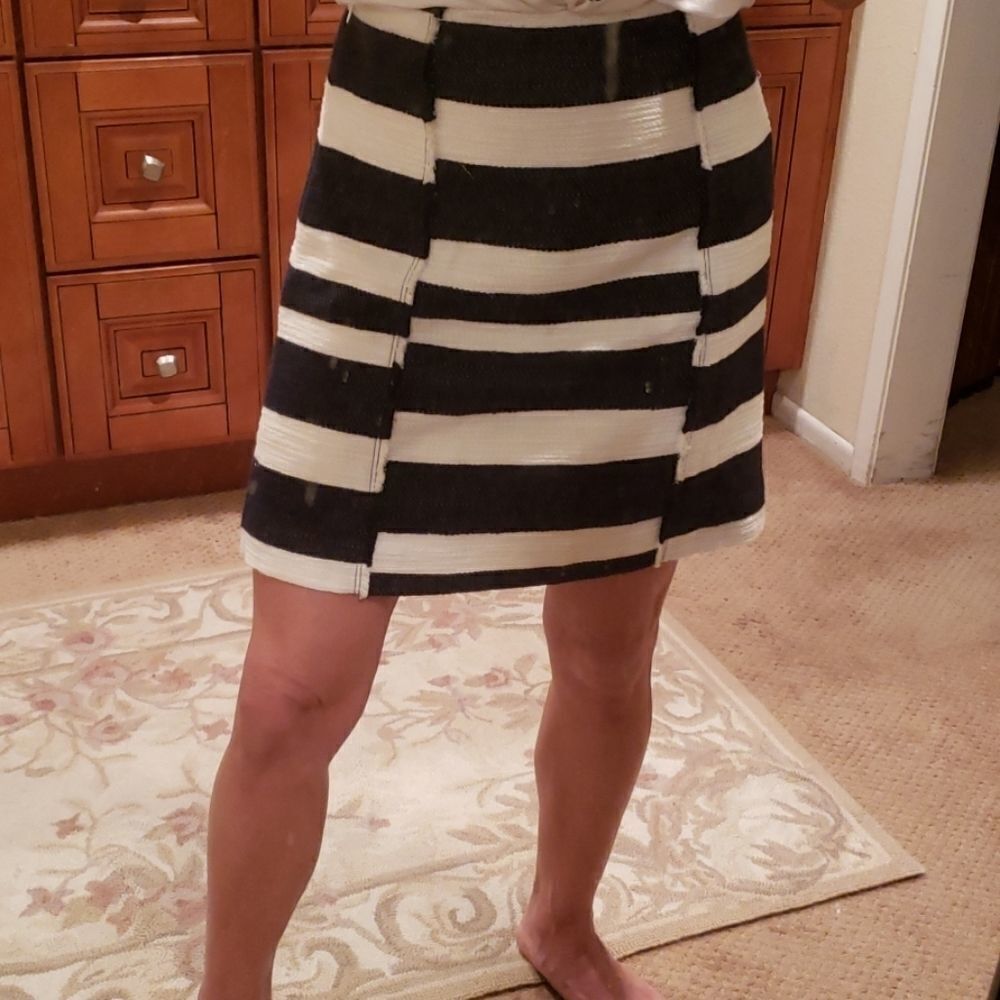 Loft stripped skirt